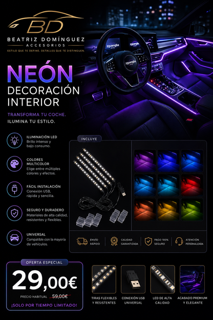 Neón de decoración interior